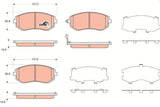 TRW Brake Pads Front for Subaru Forester