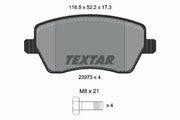textar front brake pads for renault clio, textar brake pad set renault logan TEXTAR Fren Balatası Renault Clio III / Logan - Front Brake Pad Set for 2004 and Later | Size 116.3 mm x 51.9 mm TEXTAR Fren Balatası Renault Clio III / Logan | Front Disc Brake Pads textar, fren-balatasi, brake-pads, renault-clio, renault-logan, car-parts, automotive, front-brake-pads, high-quality-brakes, ai-generated