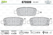 valeo 670509 rear brake pad set, valeo brake pads for nissan x-trail and qashqai VALEO 670509 Rear Brake Pad Set - Compatible with Nissan X-Trail & Qashqai | 0.79 kg VALEO 670509 Rear Brake Pad Set for Nissan Vehicles valeo, brake-pads, nissan, x-trail, qashqai, car-parts, mechanics, car-owners, auto-repairs, ai-generated