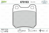 VALEO 670183 Brake Pads - Rear Vectra.B & Omega.A