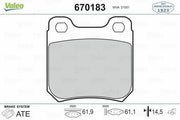 valeo 670183 brake pads for vectra and omega, rear brake pads dimensions, valeo 670183 brake pads installation, valeo brake pads quality details VALEO 670183 Brake Pads - Rear Vectra.B & Omega.A | Set of Two VALEO 670183 Brake Pads for Vectra and Omega valeo, brake-pads, vectra, omega, car-parts, mechanics, auto-accessories, fren-balata, rear-brake, ai-generated