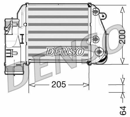 denso turbo intercooler for audi a6 3.0 tdi, high performance intercooler model DIT02025, installation view of audi a6 intercooler DENSO Turbo Intercooler - High Performance Cooling for Audi A6 3.0 TDI (2005-2012) DENSO Turbo Intercooler 05-12 Audi A6 3.0 TDI denso, turbo-intercooler, audi-a6, 3-0-tdi-parts, car-cooling-systems, automotive, mechanic-tools, performance-parts, car-owners, ai-generated