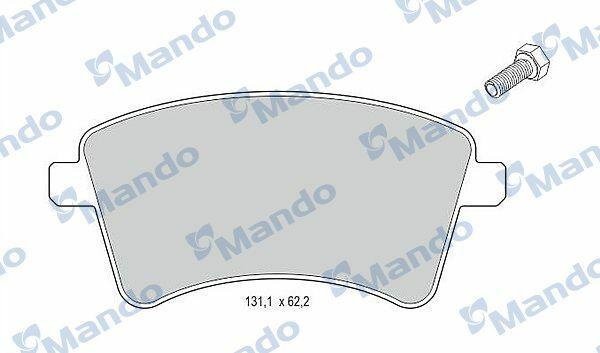 MANDO MBF015240 Brake Pads - Front Set for Kangoo