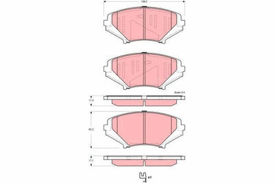 TRW GDB3356 Brake Pad Set - Front Disc Brake for Mazda RX-8 2004-2013 — Brake Pads