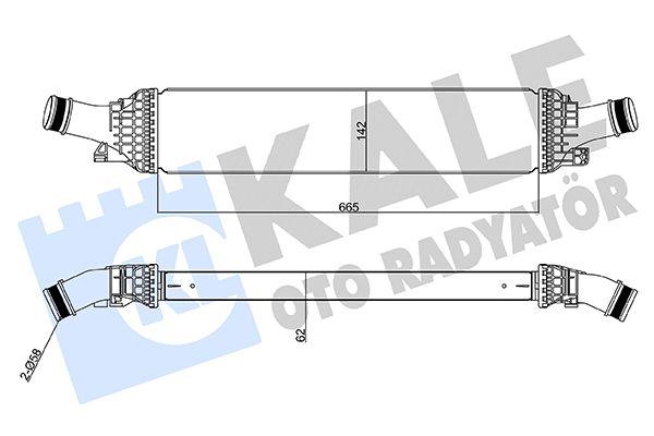 Kale 342600 Turbo Radiator Audi A4 A5 A6 A7 Q5 08-17 1.8/2.0 TFSI 2.0 TDI — Radiators & Fans