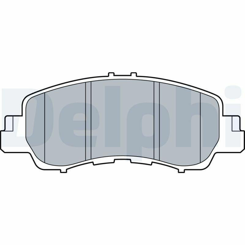 Delphi Front Brake Pads - Low-Metallic Friction for Mitsubishi Eclipse Cross 2017+