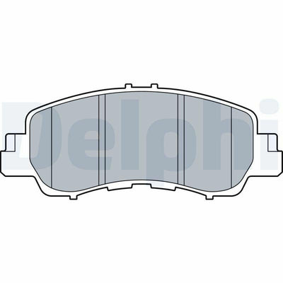 Delphi Front Brake Pads - Low-Metallic Friction for Mitsubishi Eclipse Cross 2017+