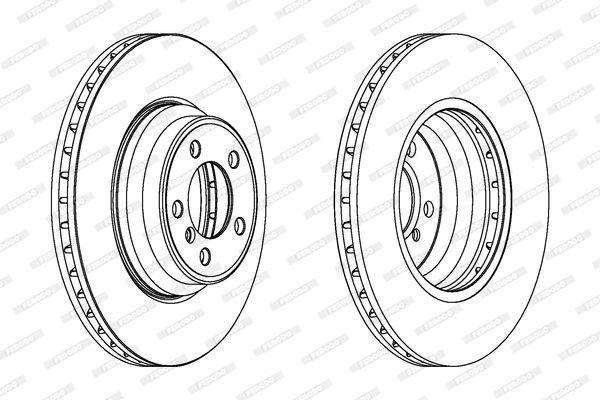 ferodo brake disc front view, ferodo brake disc packaging FERODO Disk Brake DDF1245C-1 - Ventilated Type, Perfect for BMW 5 Series & 7 Series | Pack of 2 FERODO Disk Brake | 5 Series 7 Series | High Quality ferodo, brake-disc, vechicle-repair, car-accessories, car-owners, mechanics, braking-system, 5-series, 7-series, ai-generated