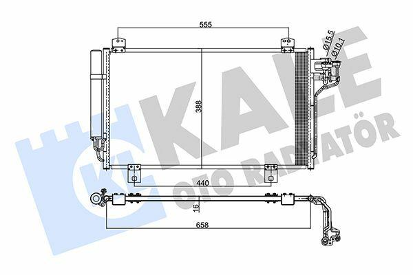kale climate radiator condenser front view, kale climate radiator condenser side view, kale climate radiator condenser technical specifications KALE Climate Radiator Condenser - Optimal Cooling Performance for Your HVAC Needs | Size 25.12 in x 15.28 in x 0.63 in KALE Climate Radiator Condenser 13-Ma.3-Ma.6 kale, climate-radiator, condenser, hvac, aluminum-condenser, auto-parts, automotive, air-conditioning, cooling-system, ai-generated
