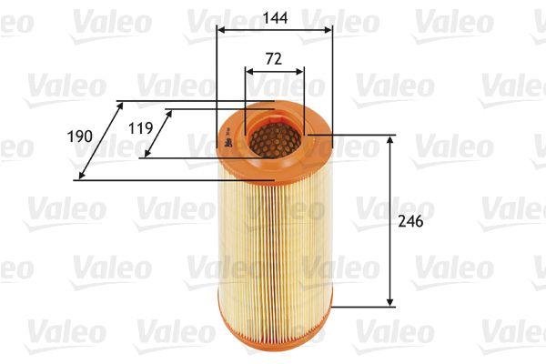 Valeo 585669 Air Filter Alfa Romeo 159 2006- — Air & Cabin Filters