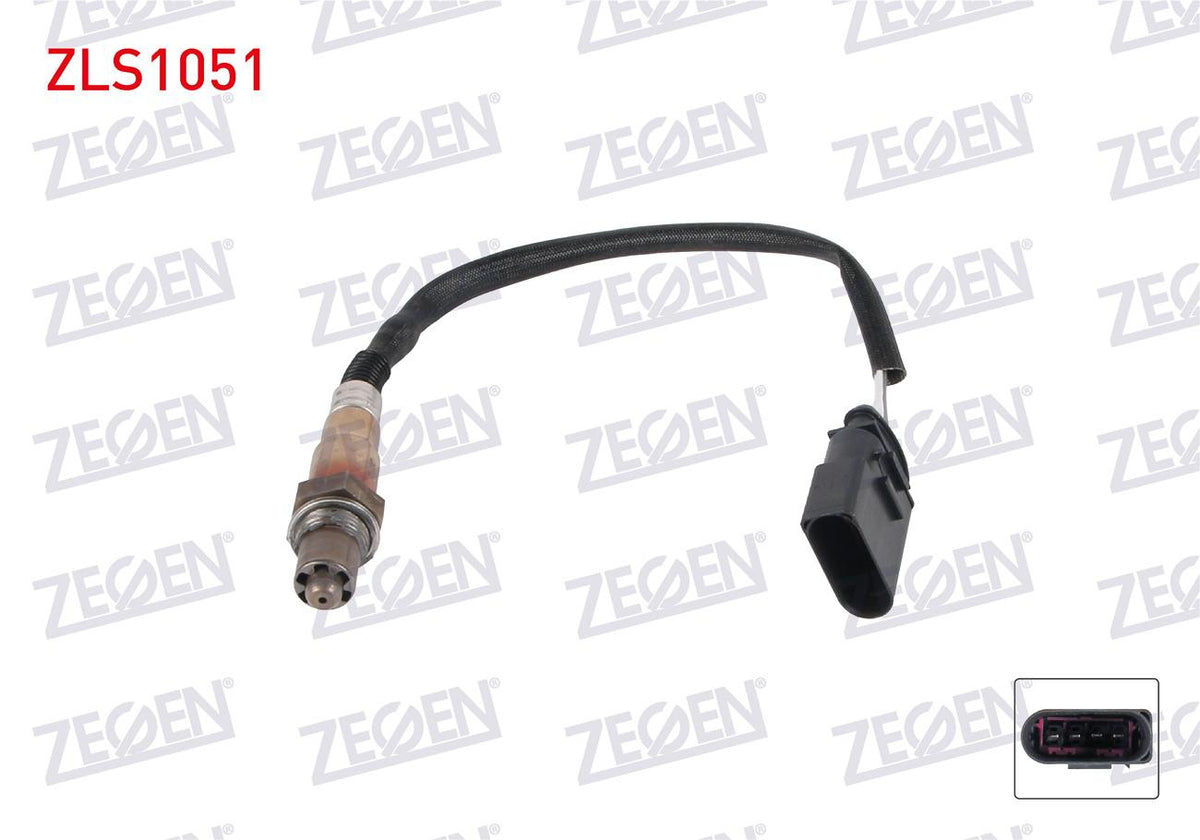Zegen ZLS1051 Lambda (Oxygen) Sensor 350 mm Volkswagen Polo 1.4i (Blm) 2001-2012 / Audi A3 1.8 (Amk-Apy) — Oxygen & Air-Fuel