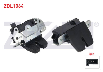 Zegen ZDL1064 Trunk Lock 3 Pin Opel Astra H 2004-2010 / Zafira B 2005-2011 — Handles, Locks & Latches