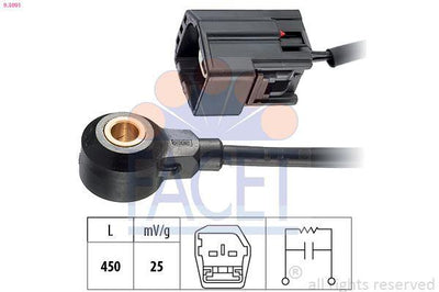 Facet 93091 Knock Sensor B-Max (Jk) 1.4 12> C-Max (Dm2) 1.6 07>14 Ecosport 1.5 Ti 13> Focus III 1 — Engine Management Sensors