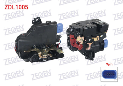 Zegen ZDL1005 Door Lock with Motor Right Front 9 Pin Volkswagen Golf V-Caddy III-Jetta III-Touareg — Handles, Locks & Latches