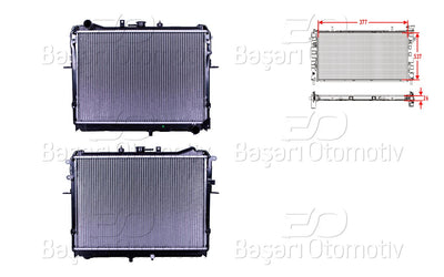 Wisco 3113226-00 Water Radiator Brazing Mt 377X537x26 Mazda E00. E2200 2.2D 4Wd. Kia Besta 97-03 — Radiators & Fans