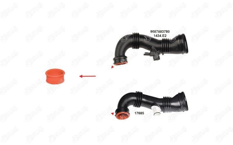 ibras turbo hose gasket pack, IBRAS turbo gasket for Partner Tepee and other models IBRAS Turbo Hose Gasket - 5 Pack for Partner Tepee P206 P207 P307 | Turbo Seal for Various Models IBRAS Turbo Hose Gasket - 5 Pack for Partner Tepee & More turbo-hose-gasket, ibras, car-parts, auto-mechanics, car-owners, engine-performance, vehicle-maintenance, gasket-pack, silicone-rubber, ai-generated
