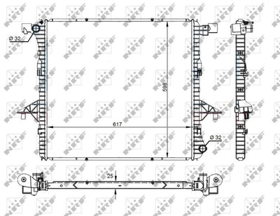 NRF 59145 Motor Su Radiator Amarok 10 > 2.0 TDI Cnfb Cdca Csha — Radiators & Fans