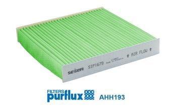 Purflux AHH193 Cabin Air Filter HEPA Technology Compatible with Citroën Berlingo, Citroën Partner — Air & Cabin Filters