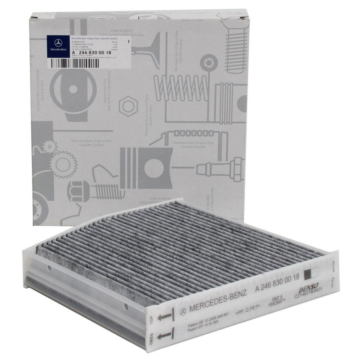 Mercedes-Benz Carbon Cabin Filter - Compatible with A Series W176 Models — Air & Cabin Filters