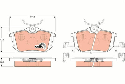 TRW Rear Brake Pad for Carisma — Brake Pads