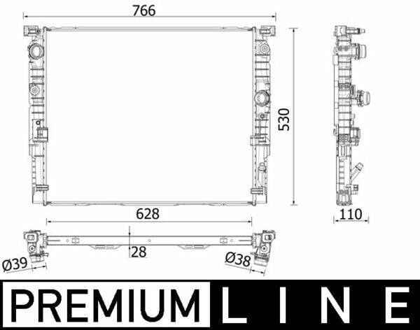 MAHLE CR2198000P Radiator - Performance for BMW B48 Series Cars — Radiators & Fans