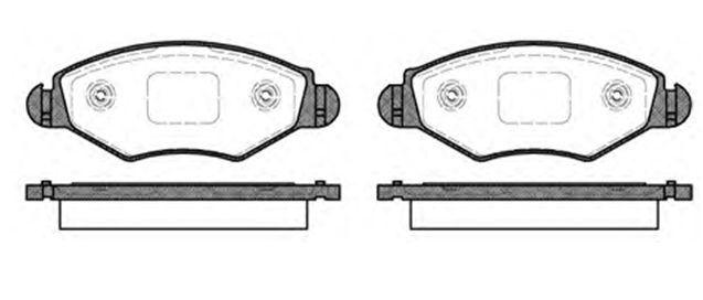 OUTLET 55160 Front Brake Disc Brake Pad Wva 23205 23597 (Peugeot: 206 1.4 1.4Hdi 1.6 01 -) | 1 Piece