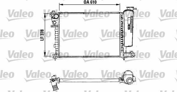 VALEO Radiator for 93-97 Peugeot 306 1.6 - Quality Aluminum Construction — Radiators & Fans