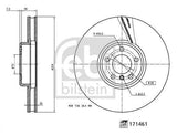 FEBI 171461 Brake Disc - Performance for F-01 / 02 / 04 / 06 / 07 — Brake Rotors & Drums