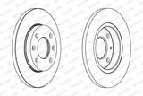 FERODO DDF995 Brake Disc - 98-206-306 1.4i — Brake Rotors & Drums