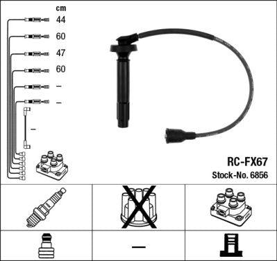 NGK 6856 Spark Plug Wire Set Forester (Sf) 2.0 98-01 — Coils & Plugs