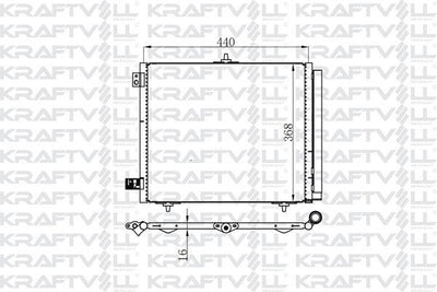 Kraftvoll 08060177 A/C Condenser C2 C3 II C3 Pluriel C3 III Ds3 P208 P207 P1007 P2008 — Condensers & Evaporators