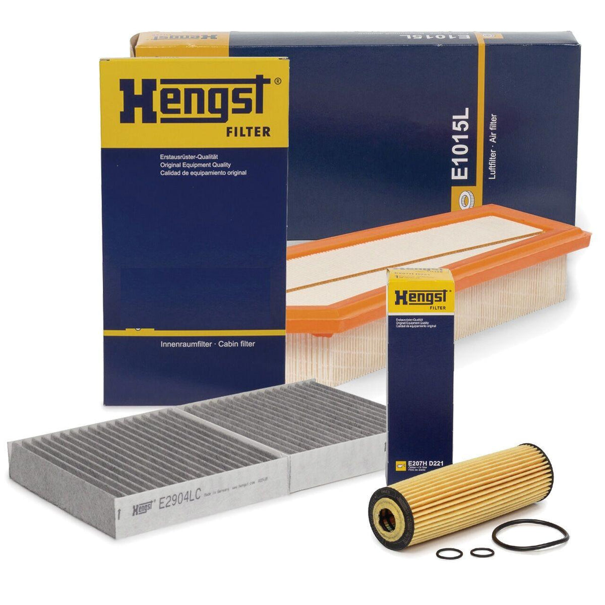Hengst Mercedes W212 E200 - E250 CGI Scheduled Service Filter Set — Maintenance & Service Kits