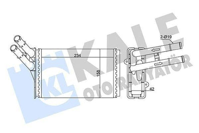 KALE 347370 Heater Radiator - 1997-2001 Volkswagen Passat — Radiators & Fans