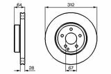 BOSCH 0986479040 Front Brake Disc - 2 Pieces for C219, W211, S211 — Brake Rotors & Drums