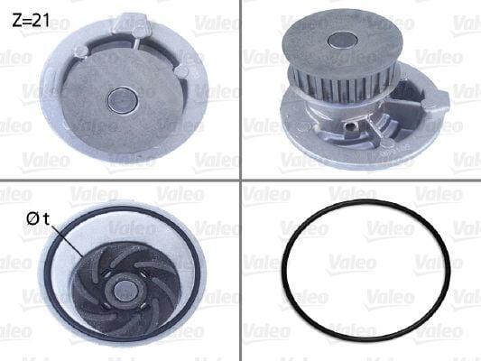 VALEO Water Pump 506003 - Motor Cooling Solution for Ascona Kadett 1.6-1.8 — Water Pump & Thermostat
