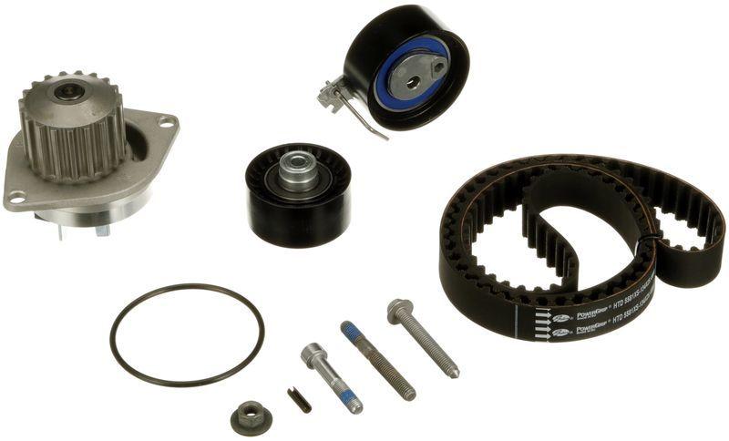 GATES KP35581XS - Timing Belt & Water Pump Kit for 16V Engines — Water Pump & Thermostat