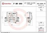 BREMBO FBR090 Brake Caliper - Front Left for Mercedes Sprinter — Brake Calipers