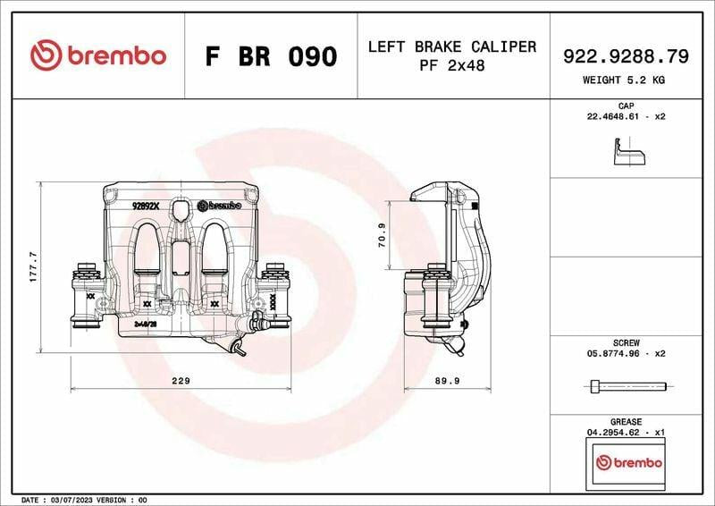 brembo brake caliper front left for mercedes sprinter, brembo fbr090 brake caliper specifications, brembo brake system replacement part BREMBO FBR090 Brake Caliper - Front Left for Mercedes Sprinter | 2-Piston Design BREMBO FBR090 Brake Caliper for Mercedes Sprinter 06 brembo, brake-caliper, mercedes-sprinter, car-accessories, mechanics-tools, automotive-parts, car-owners, braking-system, vehicle-repair, ai-generated