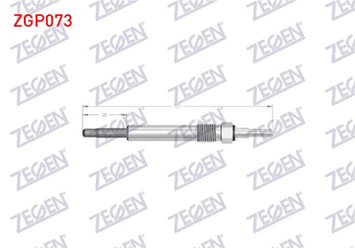 Zegen ZGP073 Glow Plug 11, 5V Mercedes (W202 and 4 more models — Coils & Plugs