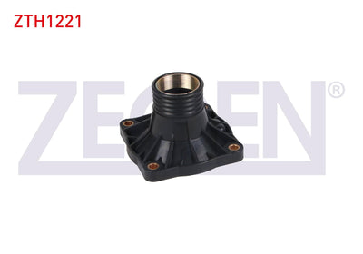 Zegen ZTH1221 Thermostat Flange Plastic BMW 7 Series (E32) 730 i 1986-1994 / 7 Series (E38) 730 i-7 — Water Pump & Thermostat