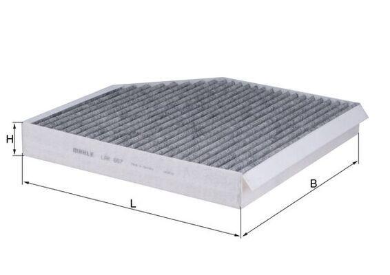 Mahle LAK667 Cabin Air Filter Audi A6 A7 A8 11-18 with Carbon 1.8-3.0 TFSI 2.0 TDI — Air & Cabin Filters