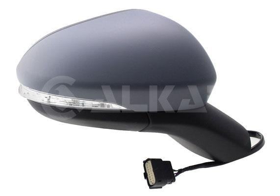 Alkar 6140457 Outer Rear View Mirror Right Electric Aspheric Heated Primed with Turn Signal 6 Pin Ford Mondeo V 2014