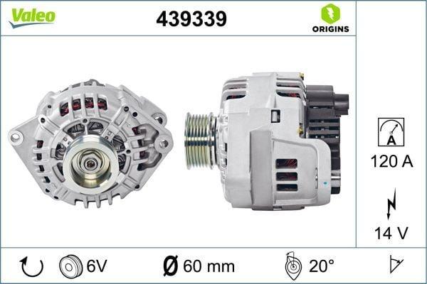 VALEO 439339 Alternator - 120A Output for Boxer, Ducato, Jumper — Starting & Charging