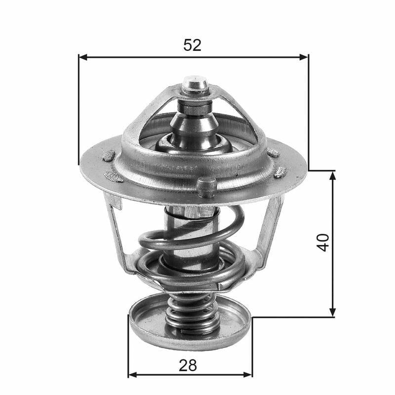 GATES TH24782G1 - High-Quality Thermostat for Ford Vehicles — Water Pump & Thermostat