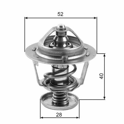 GATES TH24782G1 - High-Quality Thermostat for Ford Vehicles — Water Pump & Thermostat