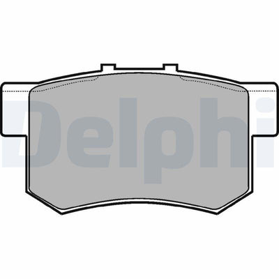 Delphi LP948 Rear Brake Pads Brake Solution 89mm x 46.8mm x 14.1mm