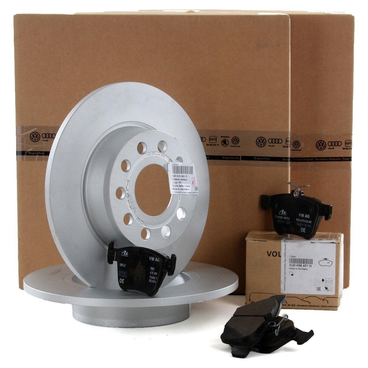 Volkswagen Golf 8 Rear Brake Disc - Original Brake Pad Set — Brake Rotors & Drums