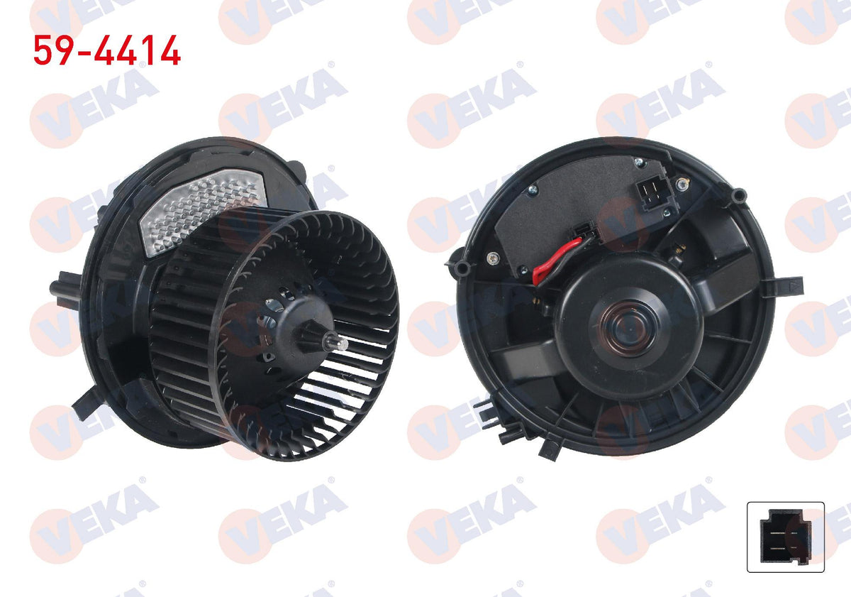 Veka 59-4414 Heater Motor Control Unıtelı Volkswagen Golf VII (5G1) 2012-/ Passat (3G2) 2014-/ Skoda Octavia (5E3) 2012-/