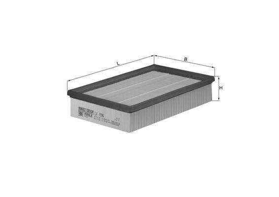 MAHLE LX1596 Air Filter - Navara & Pathfinder 2.5 dCi — Air & Cabin Filters