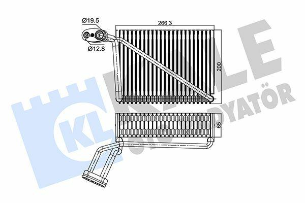 KALE 350085 Evaporator - Compatible with 1997 Passat and A4 — Condensers & Evaporators